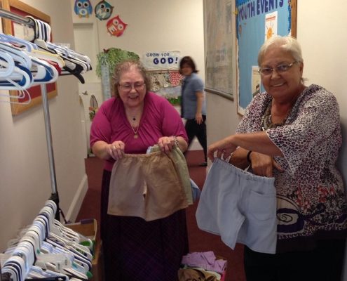 shorts made by the Dorcus Club to be taken to Nicaragua