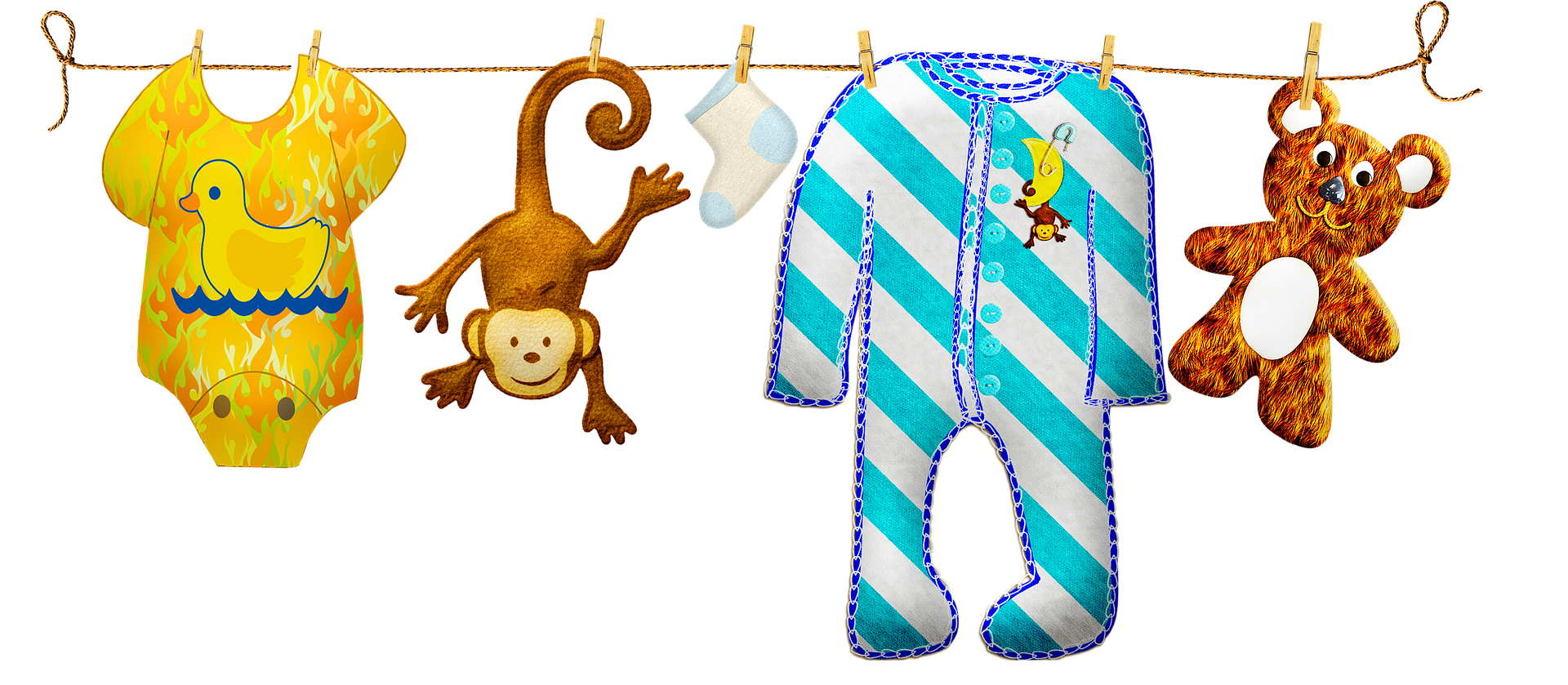 Baby Clothes line (baby shower)