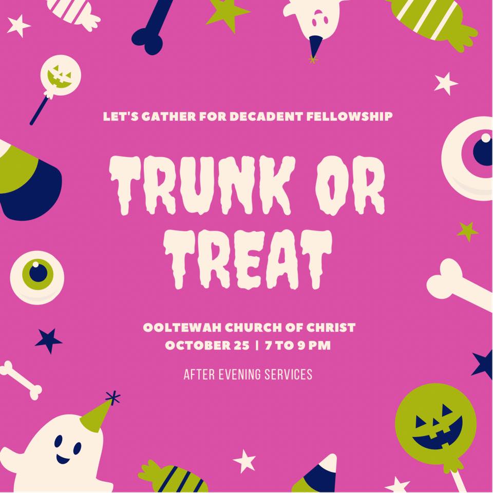 Trunk or Treat 2020 Banner