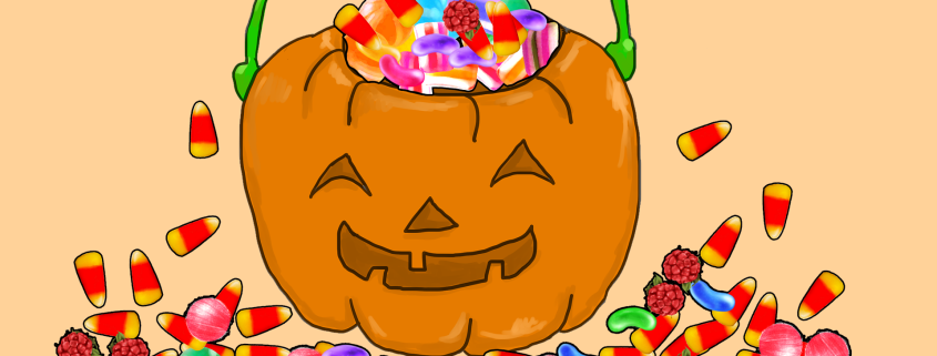 halloween candy pumpkin bucket